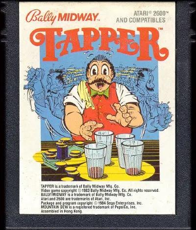 Game | Atari 2600 | Tapper Physical Video Games Game Atari