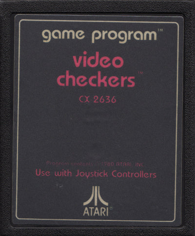 Game | Atari 2600 | Video Checkers (Text Label)