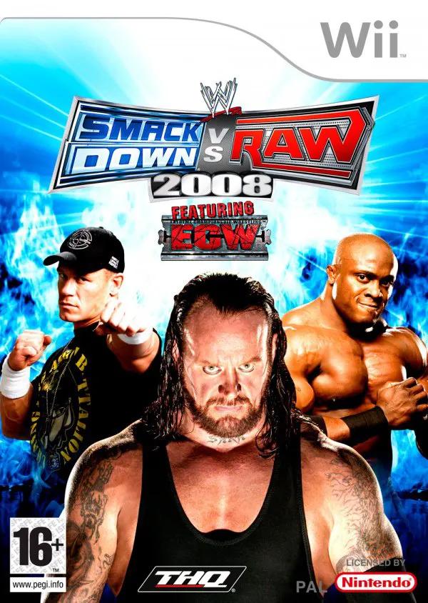 Game | Nintendo Wii | WWE SmackDown Vs. Raw 2008 Physical Video Games Game Nintendo