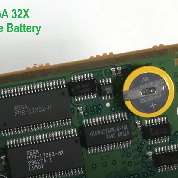 List of SEGA 32X Games with Save Batteries