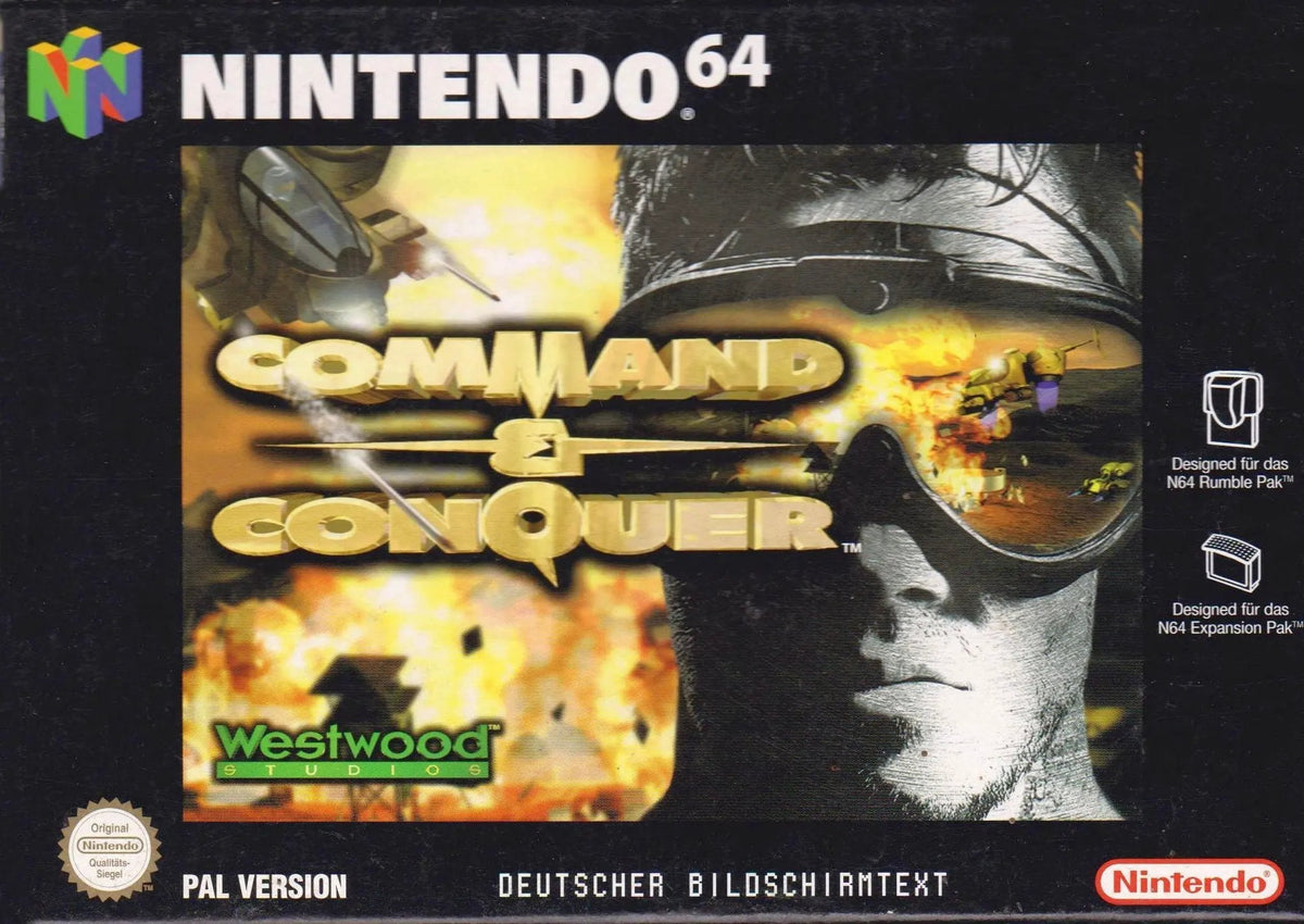Game | Nintendo N64 | N64 Command And Conquer Physical Video Games Game Nintendo