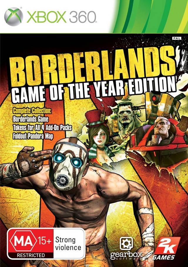 Game | Microsoft Xbox 360 | Borderlands (Game of the Year)