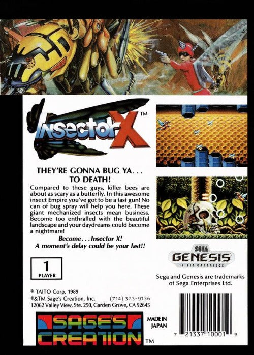 Game | Sega Genesis | Insector X