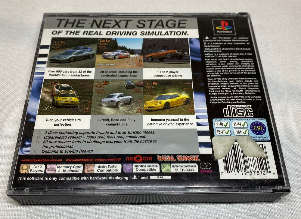 Cars Playstation Gran Turismo Game Sony PlayStation PS1 Gran Turismo