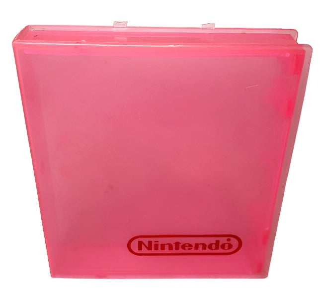 Accessory | Nintendo NES | Genuine Clear Pink Cartridge Case