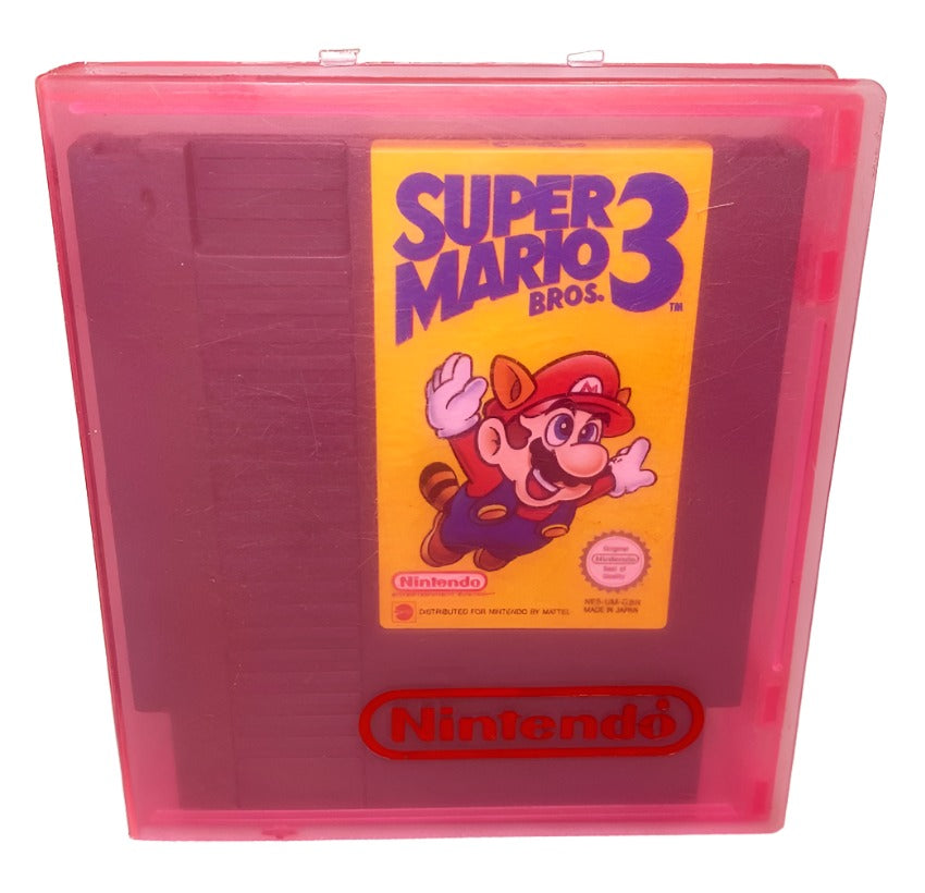 Accessory | Nintendo NES | Genuine Clear Pink Cartridge Case