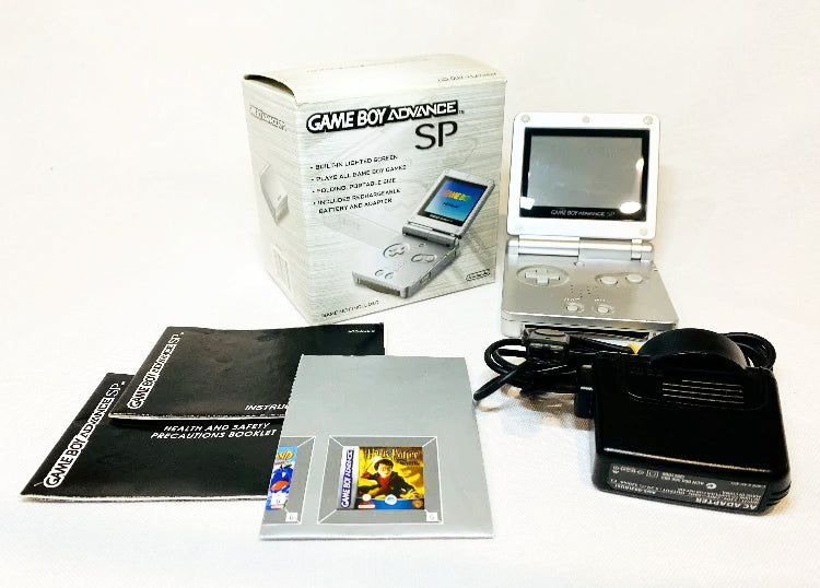 Console | Nintendo Game Boy Advance SP | Boxed Platinum Console Set