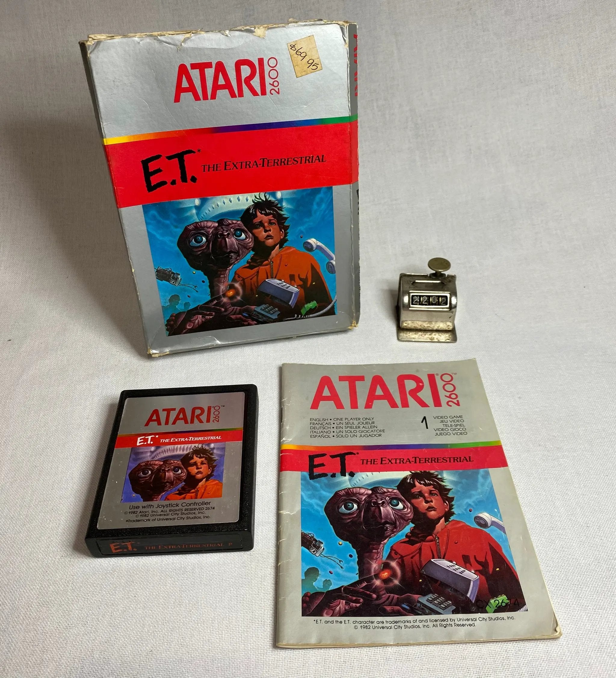 Game | Atari 2600 | ET The Extra Terrestrial Physical Video Games Game Atari