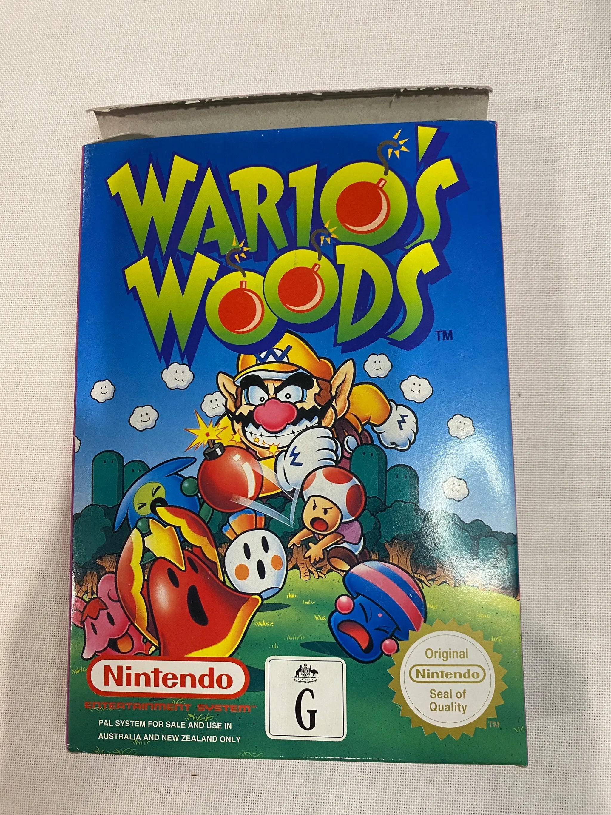 Game | Nintendo NES | Wario's Woods Physical Video Games Game Nintendo