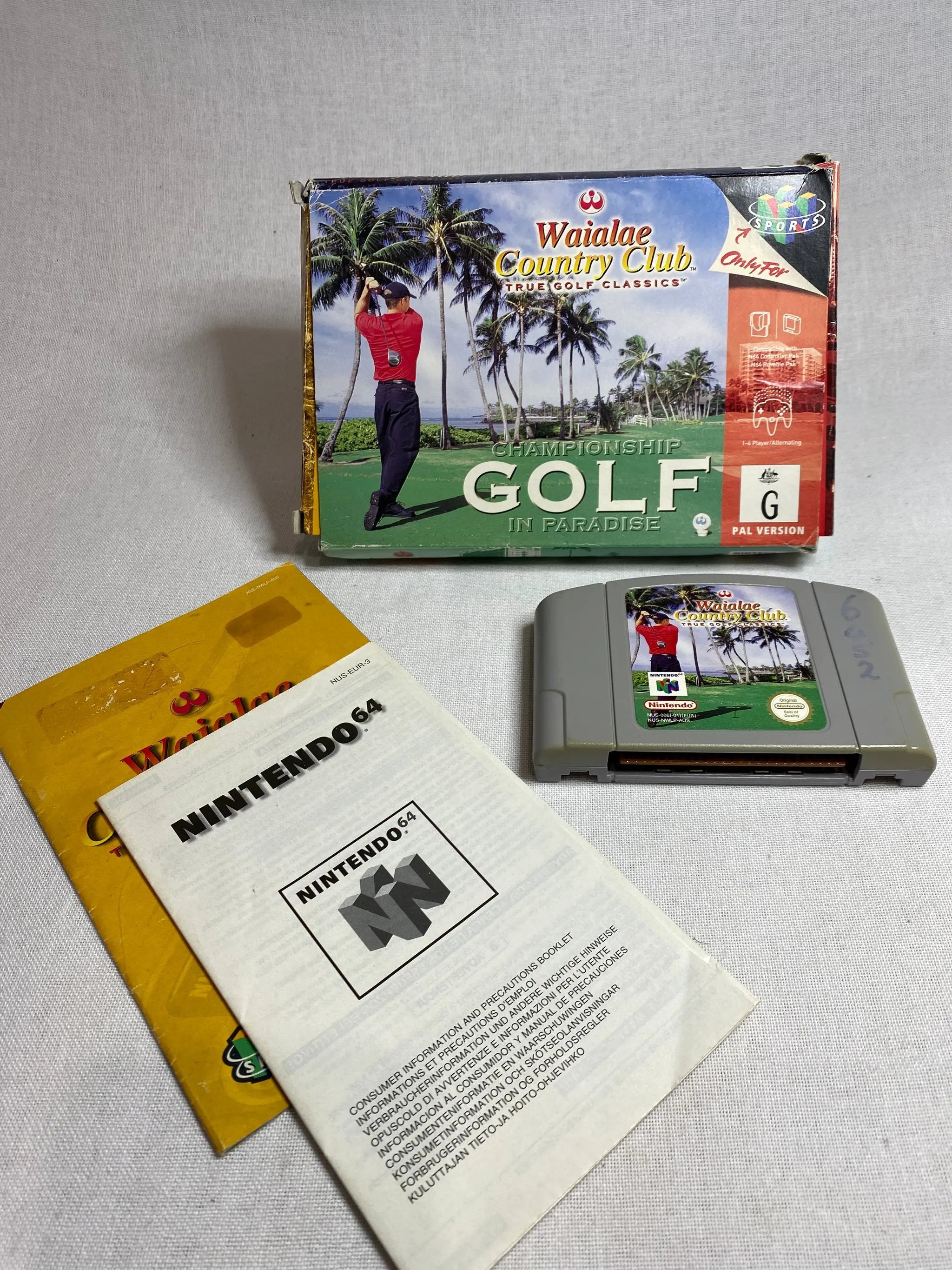Game | Nintendo N64 | Waialae Country Club Physical Video Games Game Nintendo