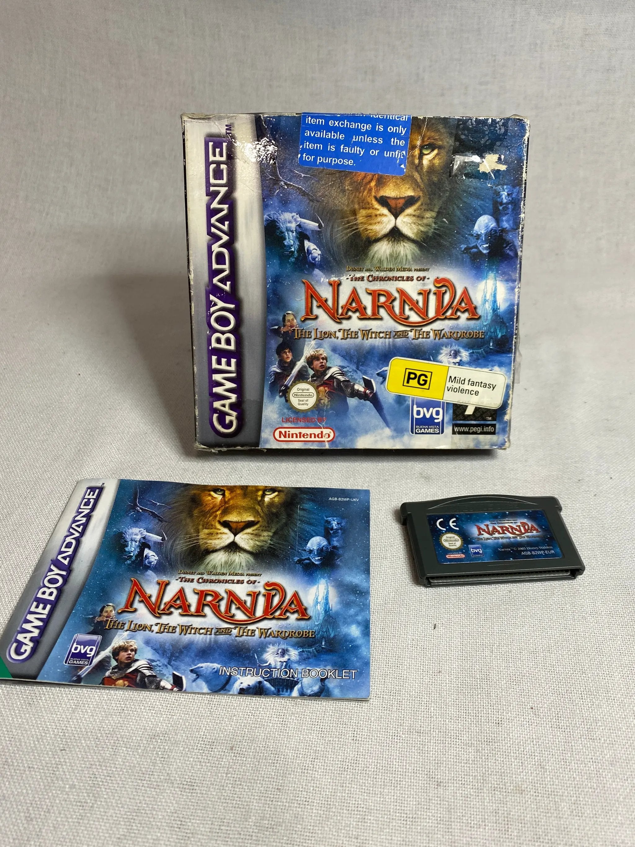 Game | Nintendo Game Boy Advance GBA | Chronicles Of Narnia: The Lion The Witch And The Wardrobe Physical Video Games Game Nintendo