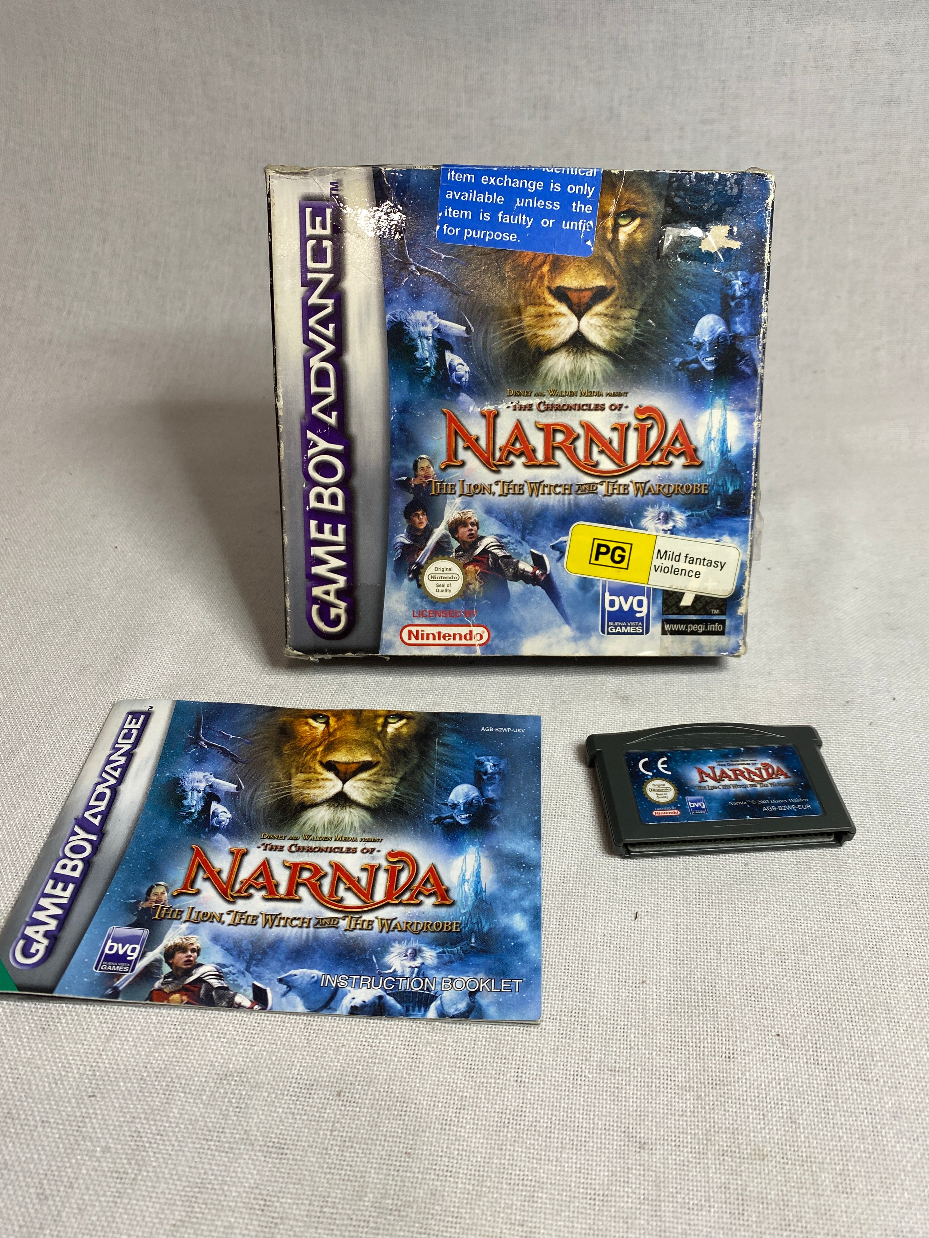 Game | Nintendo Game Boy Advance GBA | Chronicles Of Narnia: The Lion The Witch And The Wardrobe