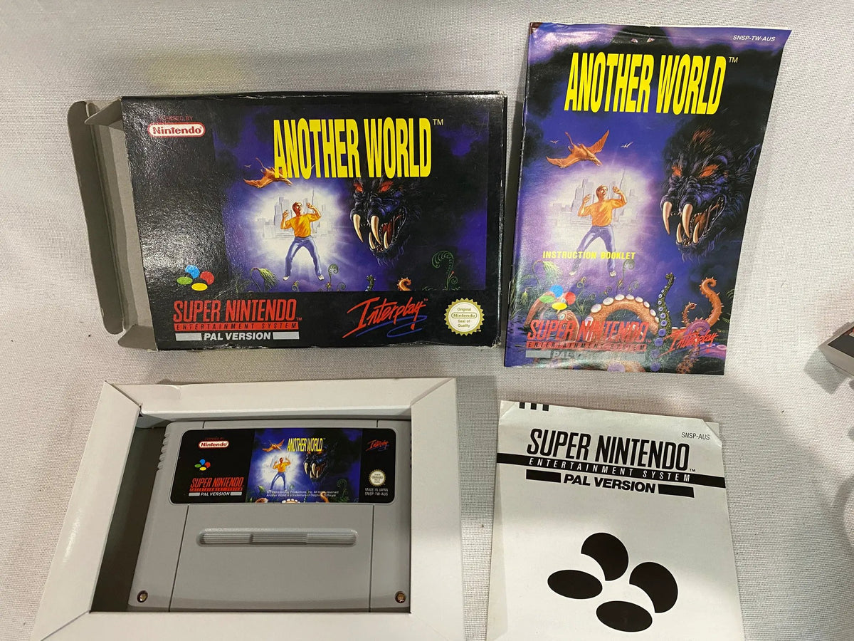 Game | Super Nintendo SNES | Another World Physical Video Games Game Nintendo