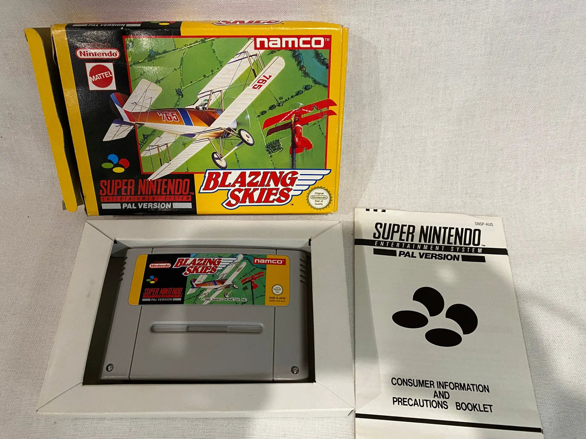 Game | Super Nintendo SNES | Blazing Skies Physical Video Games Game Nintendo