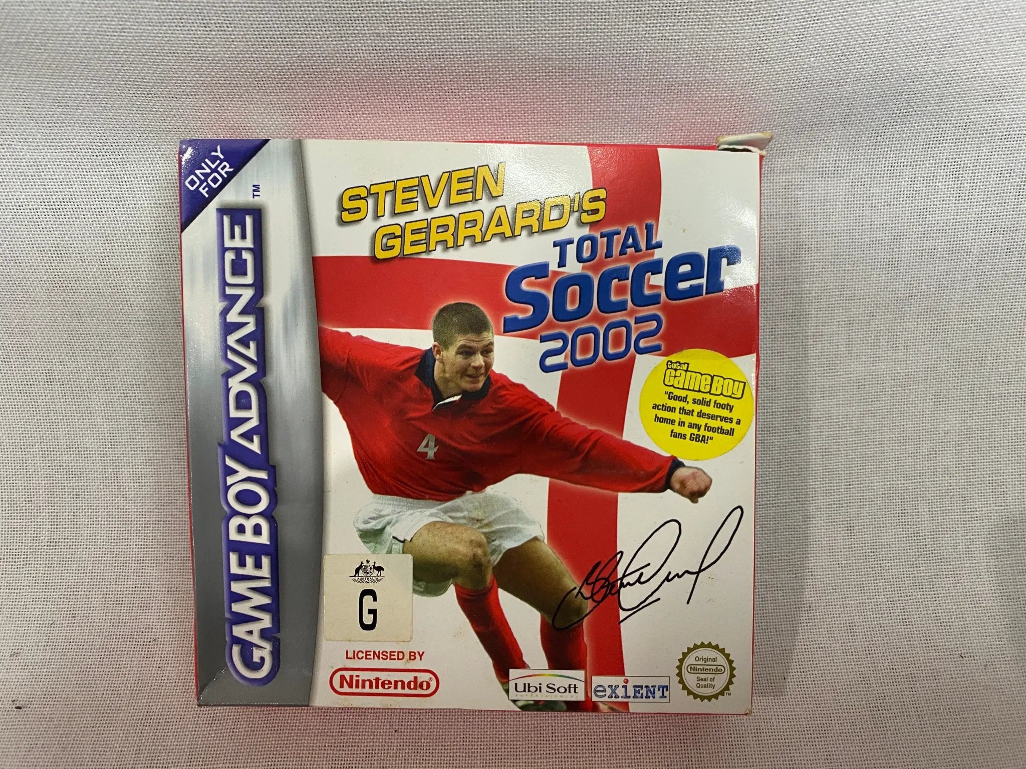 Game | Nintendo Game Boy Advance GBA | Steven Gerrard's Total Soccer 2002 Physical Video Games Game Nintendo