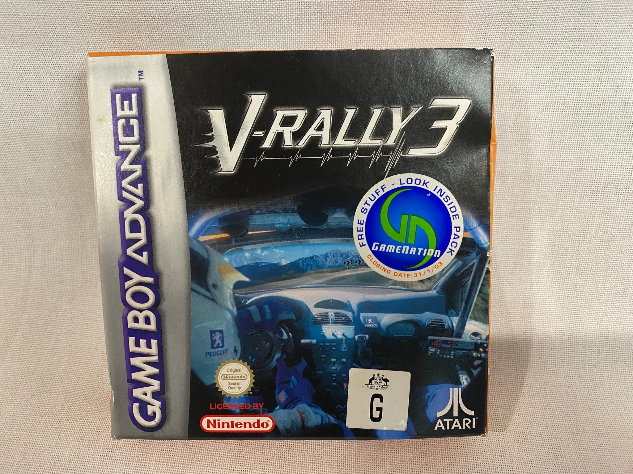 Game | Nintendo Game Boy Advance GBA | V-Rally 3 Physical Video Games Game Nintendo
