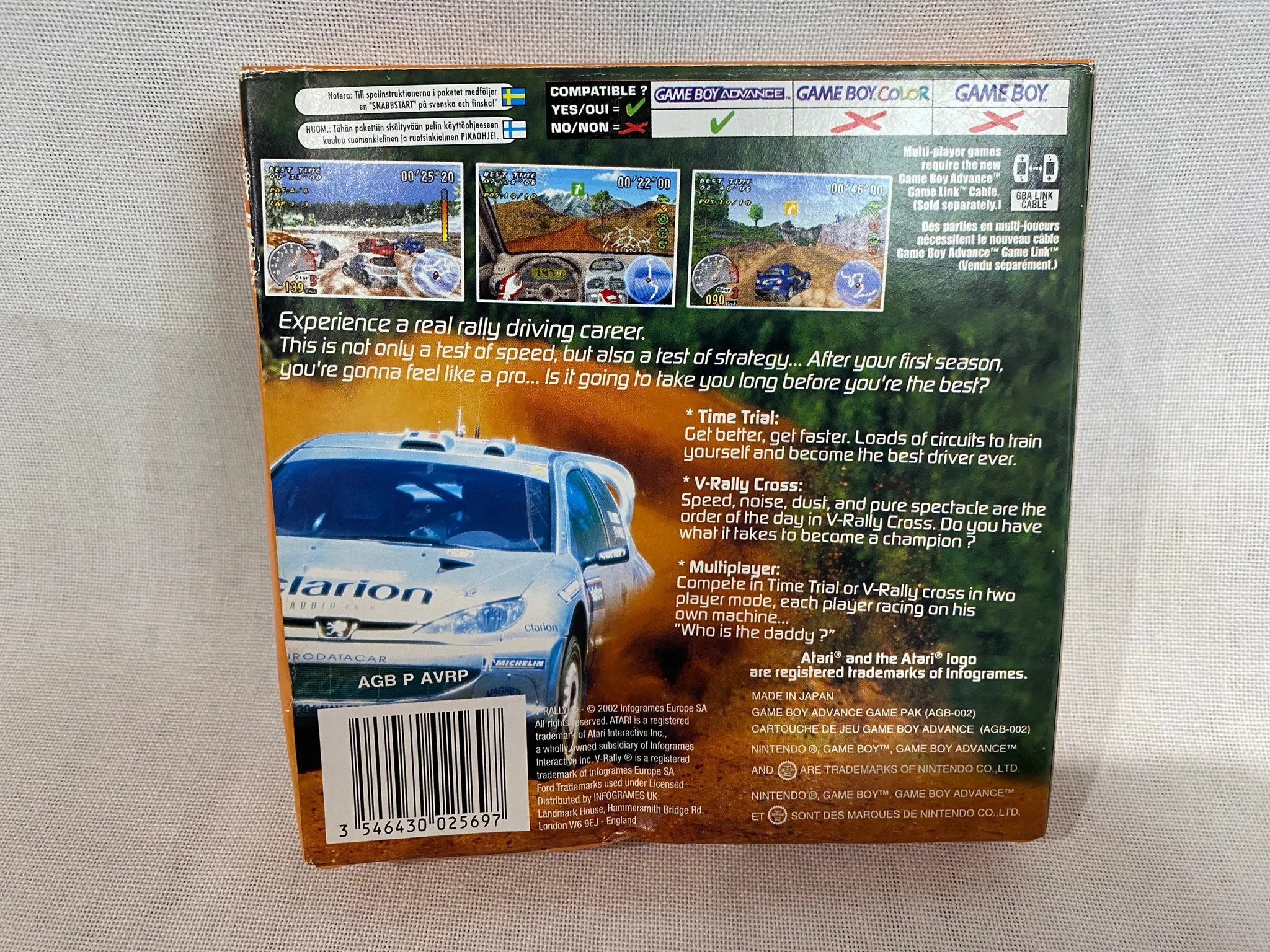 Game | Nintendo Game Boy Advance GBA | V-Rally 3 Physical Video Games Game Nintendo