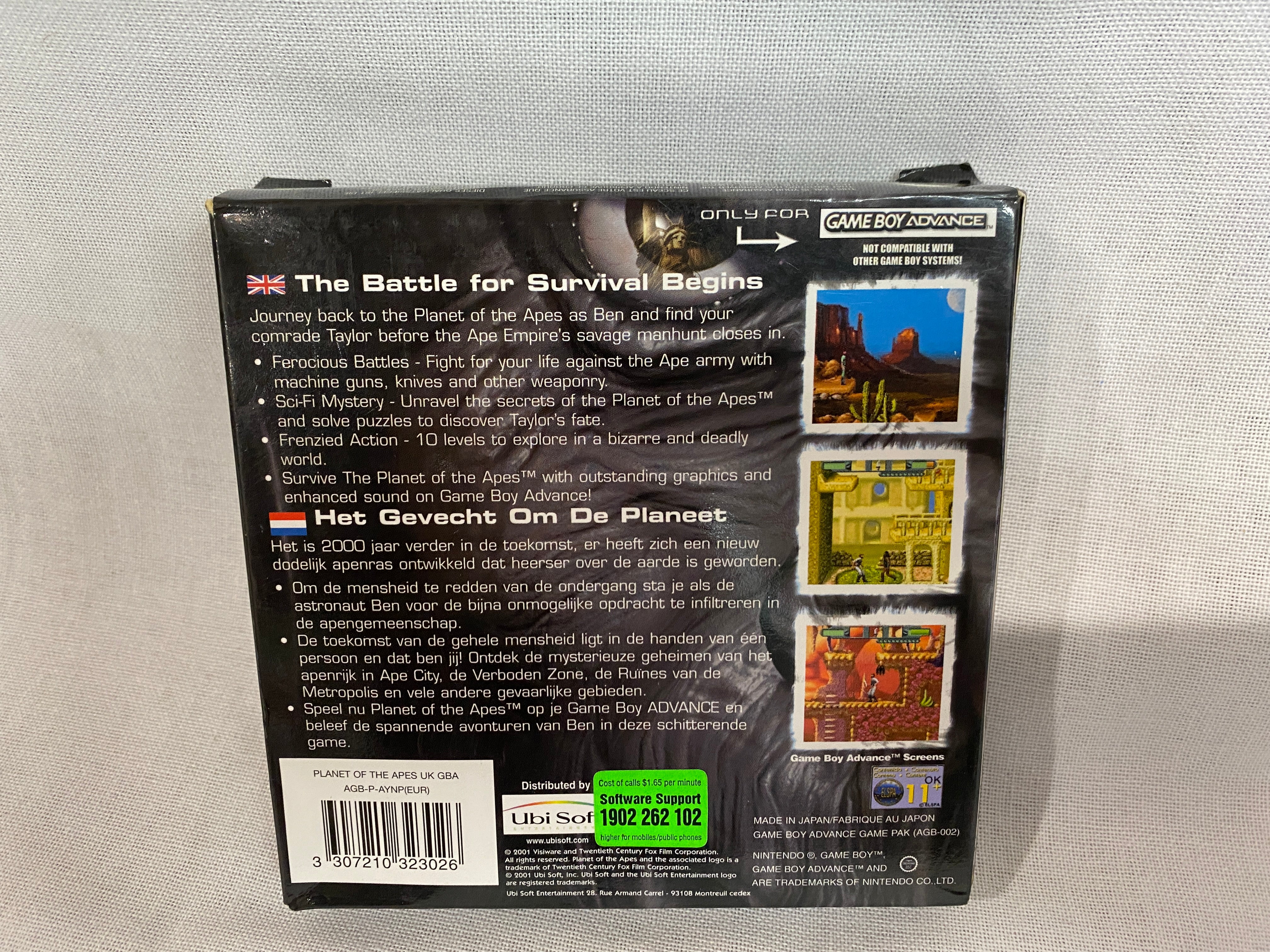 Game | Nintendo Game Boy Advance GBA | Planet Of The Apes