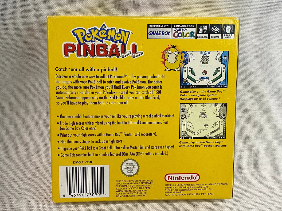 Game | Nintendo Game Boy Color GBC | Pokemon Pinball Physical Video Games Game Nintendo