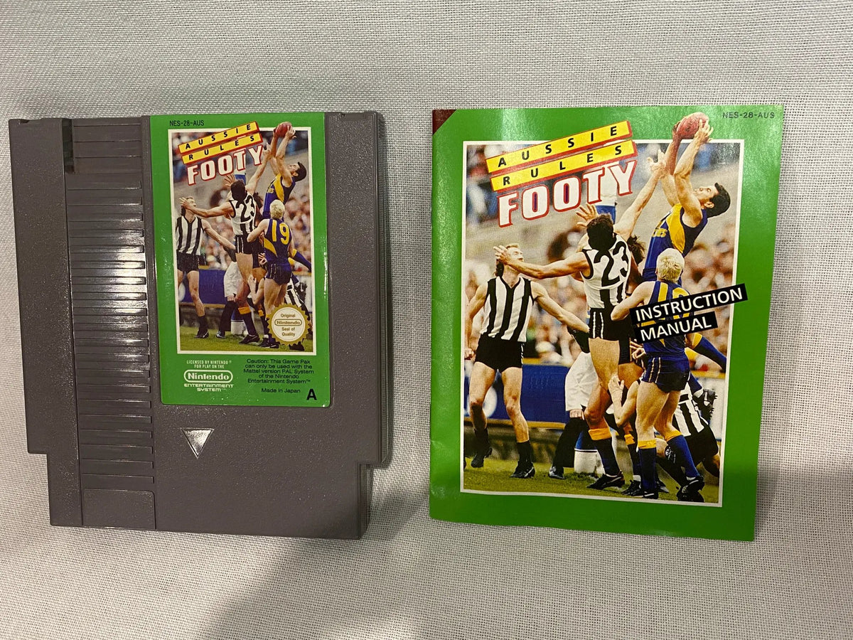 Game | Nintendo NES | Aussie Rules Footy Physical Video Games Game Nintendo