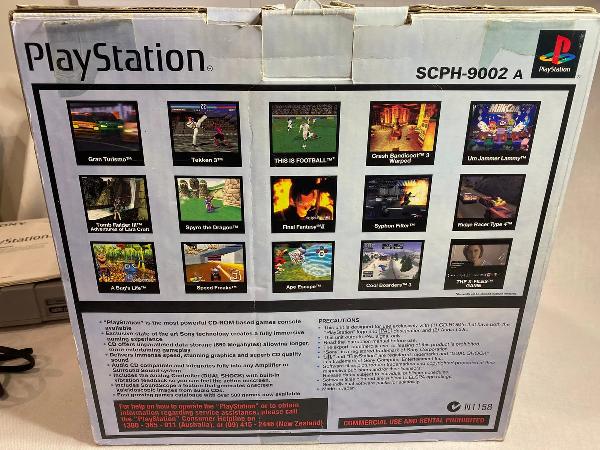 Console | Sony PlayStation PS1 | Boxed Console Set PAL SCPH-9002 Home Game Consoles Console Sony