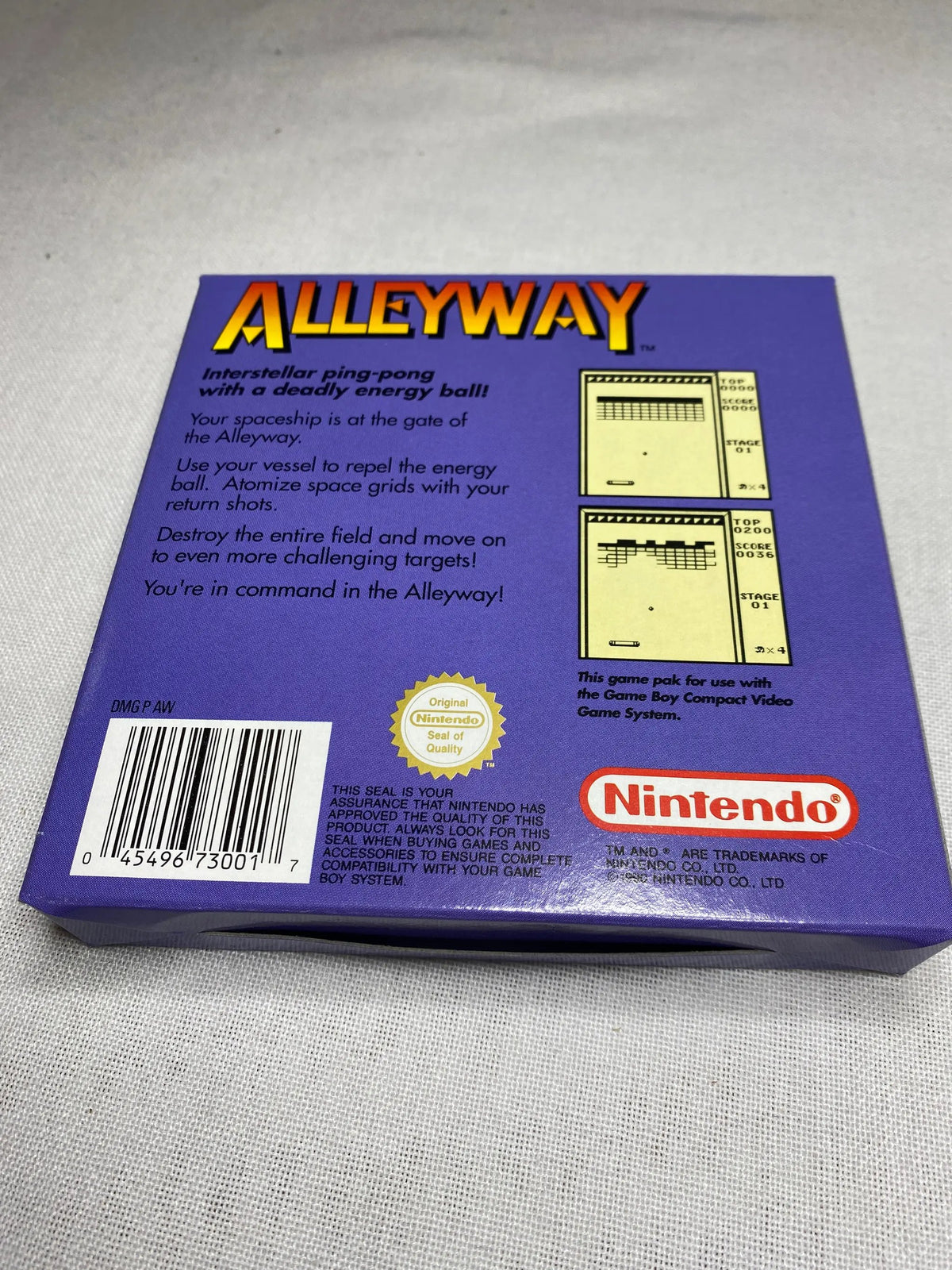 Game | Nintendo Game Boy GB | Alleyway Physical Video Games Game Nintendo