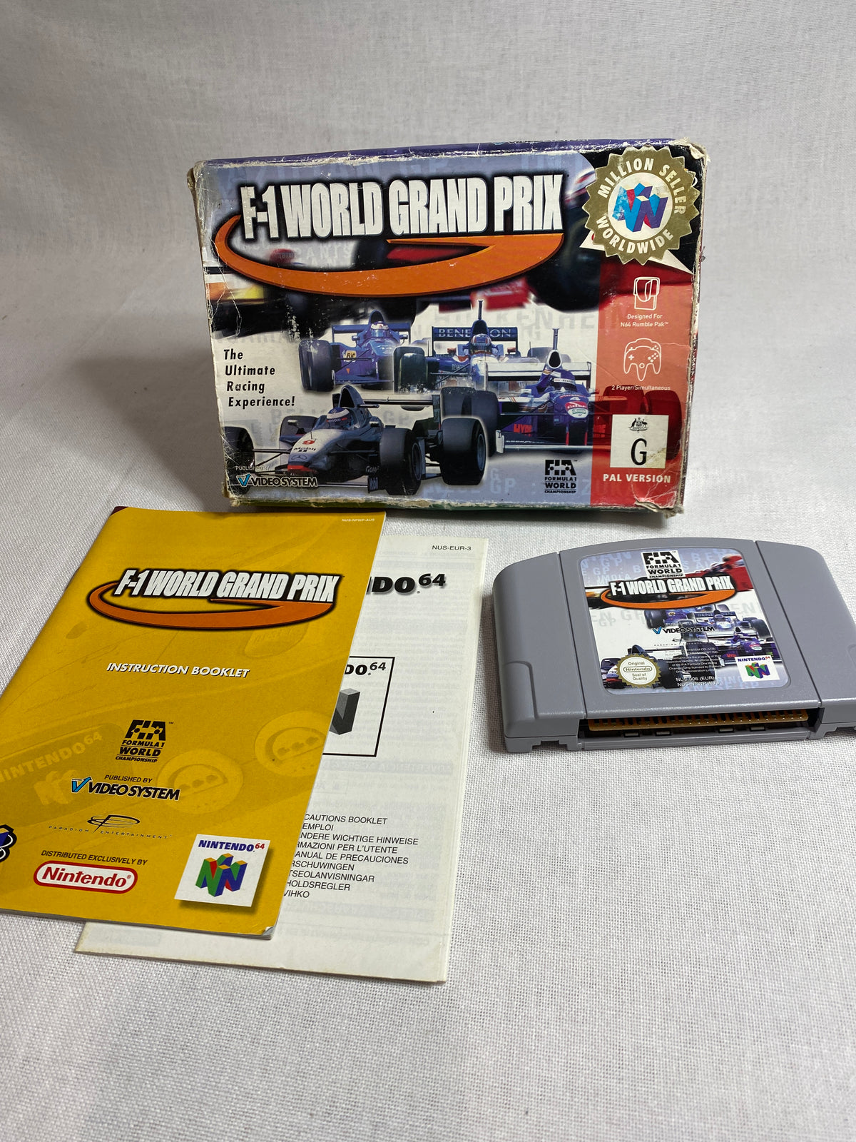 Game | Nintendo N64 | F1 World Grand Prix F-1 Physical Video Games Game Nintendo