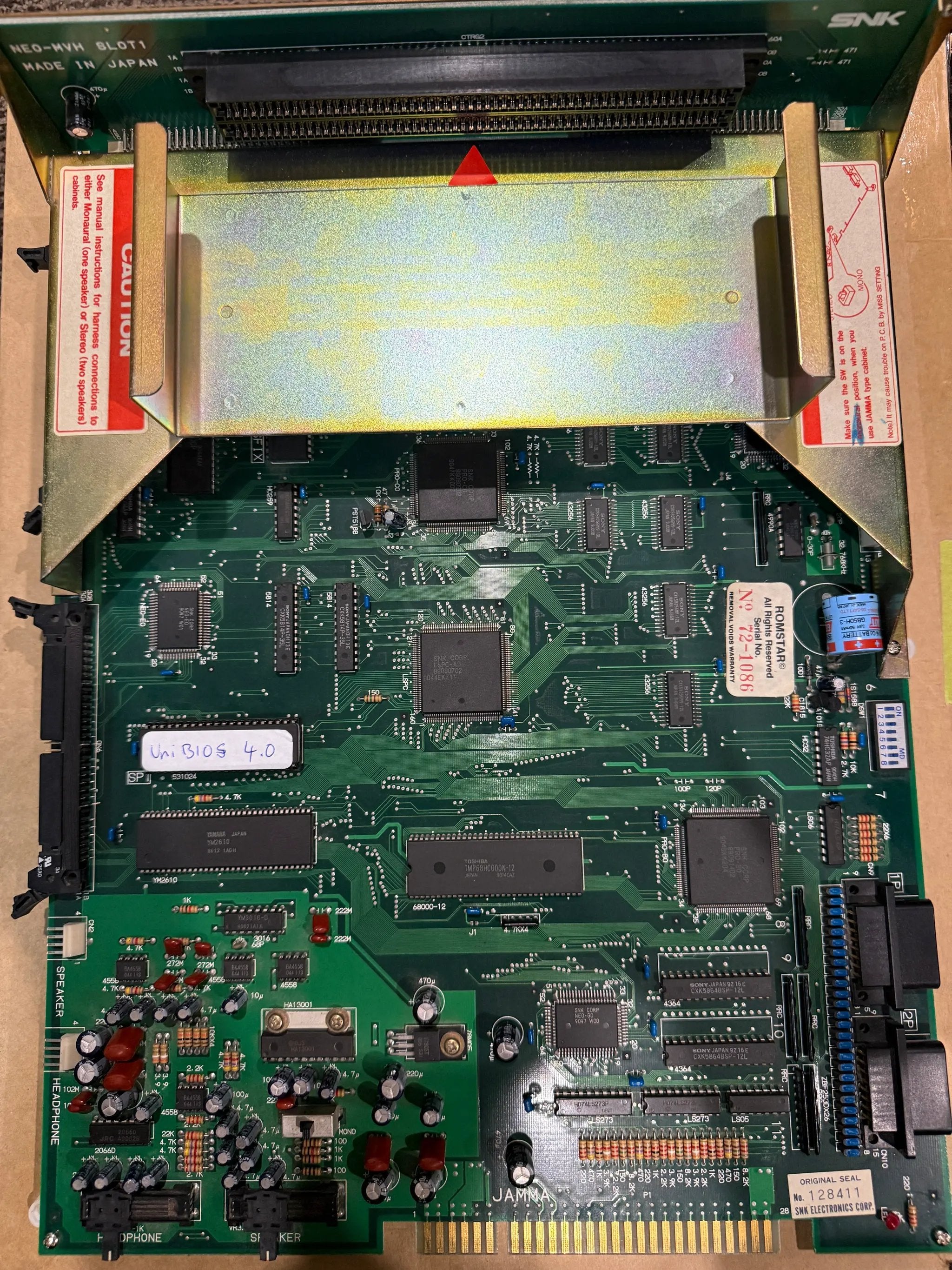 Console | SNK Neo Geo MVS | MV1 PCB Board Jamma Video Game Arcade Cabinet Accessories Console SNK