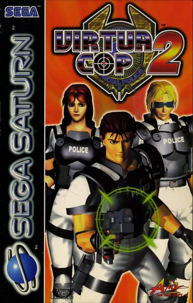 Virtua Cop 2 - Jeu Sega Saturn Version Japonaise - État Bon Pour Collectionneurs