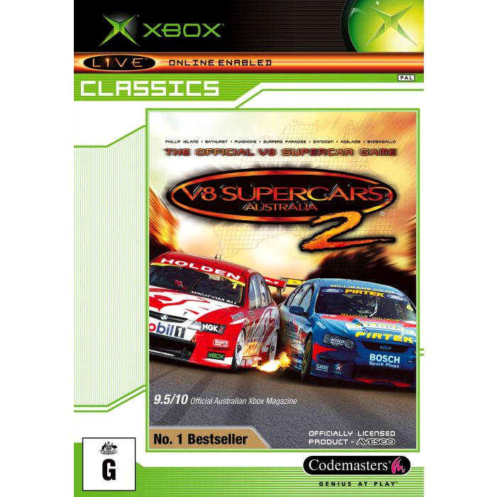 Game | XBOX | V8 Supercars 2 Australia (Classics)