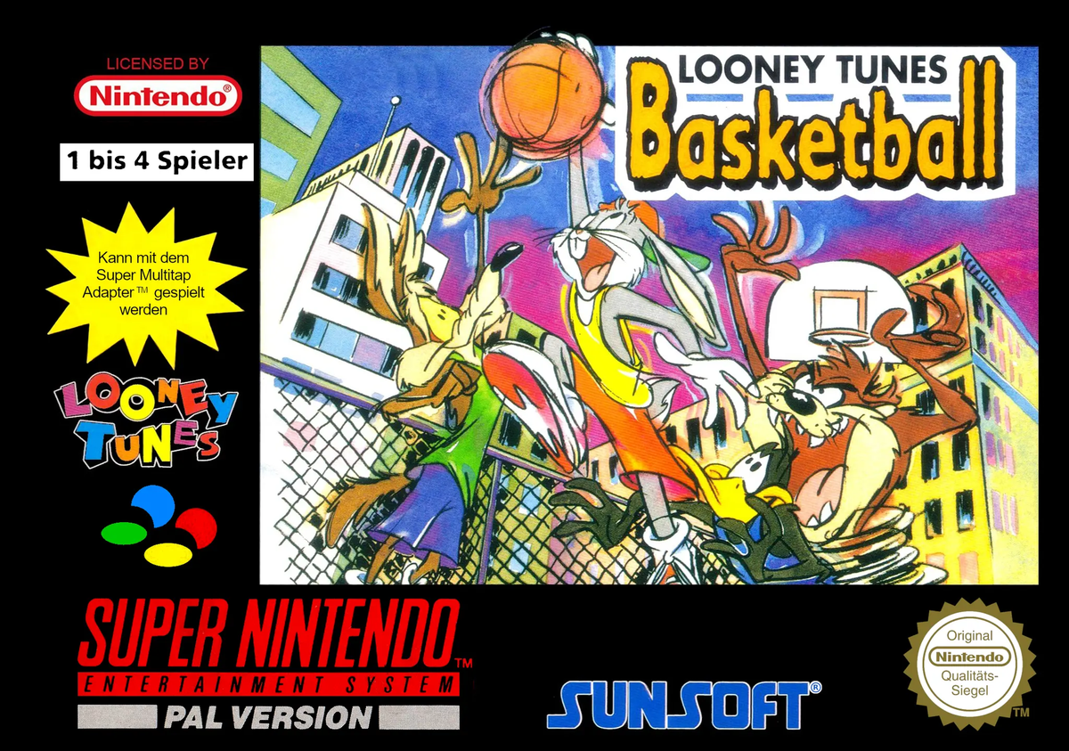 Game | Super Nintendo SNES | Looney Tunes Basketball Physical Video Games Game Nintendo