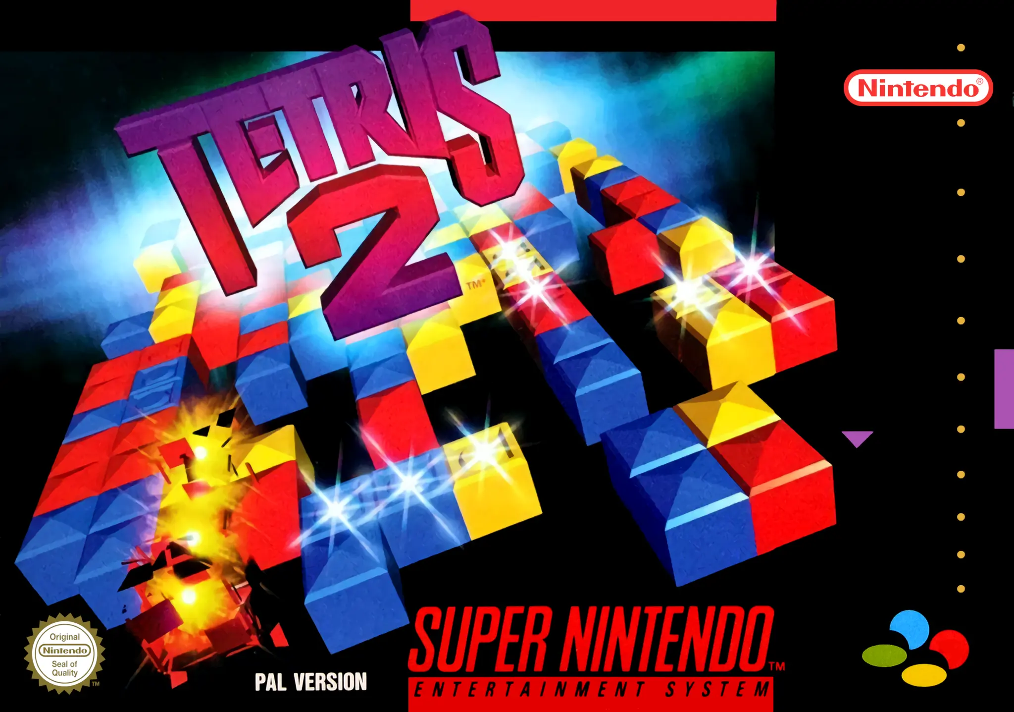 Game | Super Nintendo SNES | Tetris 2 Physical Video Games Game Nintendo