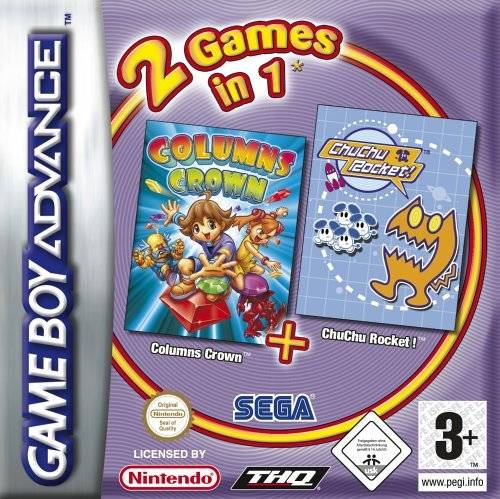 Game | Nintendo Game Boy Advance GBA | 2 Games In 1: Columns Crown & ChuChu Rocket