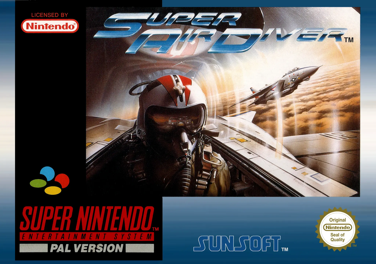Game | Super Nintendo SNES | Super Air Diver Physical Video Games Game Nintendo