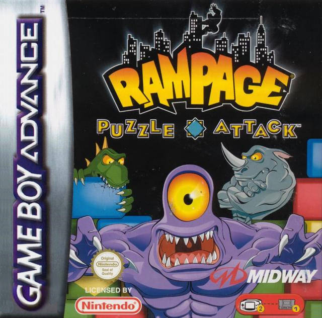 Game | Nintendo Game Boy Advance GBA | Rampage Puzzle Attack