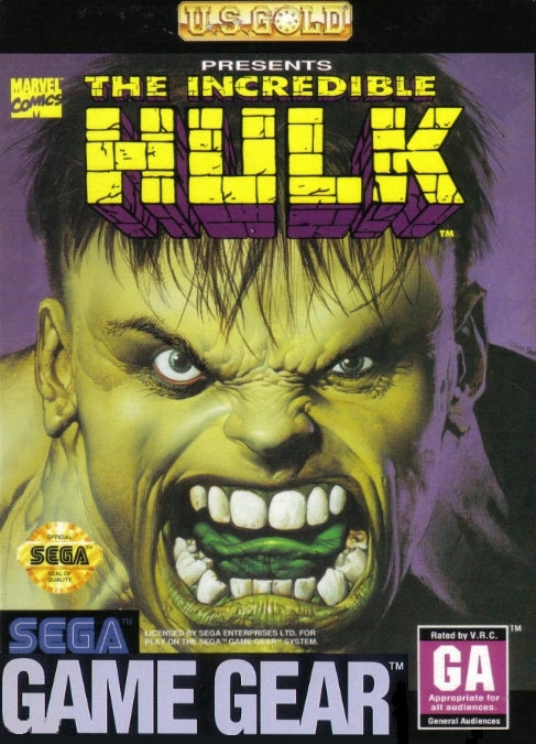 Game | Sega Game Gear | Incredible Hulk