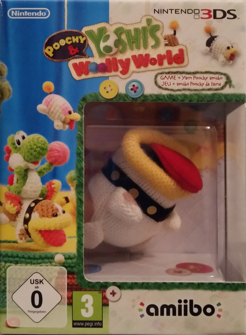 Game | Nintendo 3DS | Poochy & Yoshi's Woolly World [Amiibo Bundle]