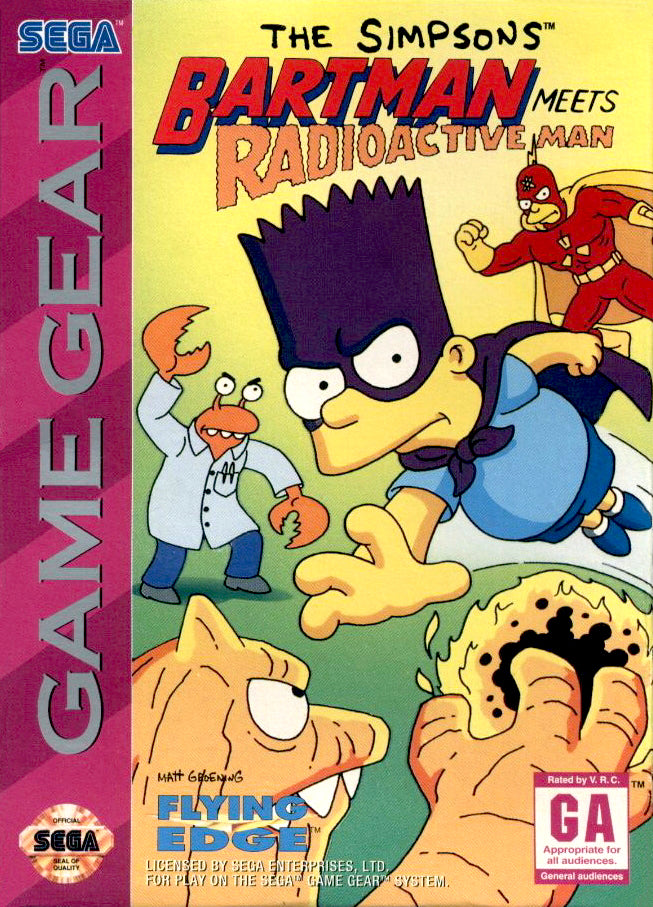 Game | Sega Game Gear | The Simpsons Bartman Meets Radioactive Man