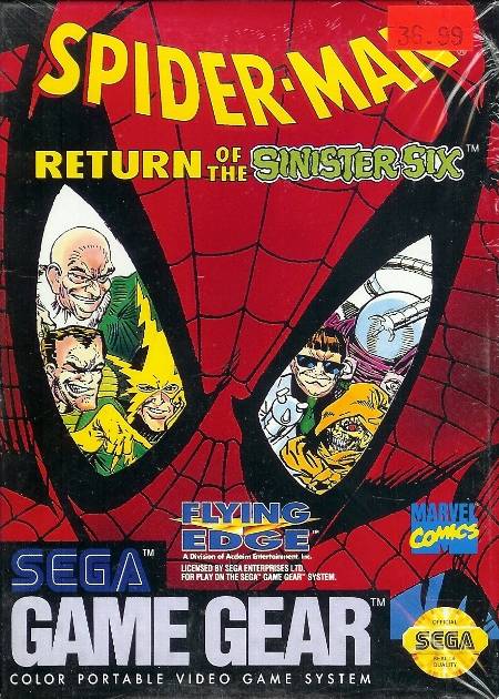 Game | Sega Game Gear | Spiderman Return Of The Sinister Six