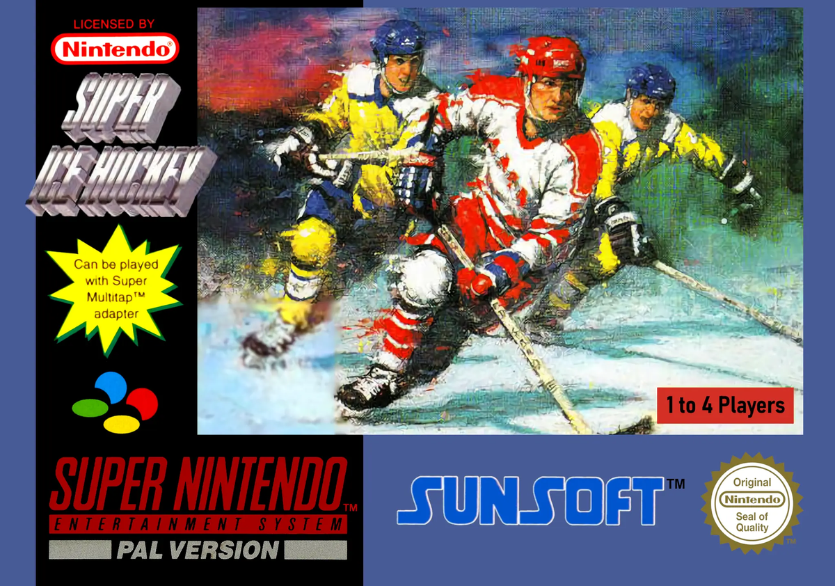 Game | Super Nintendo SNES | Super Ice Hockey Physical Video Games Game Nintendo