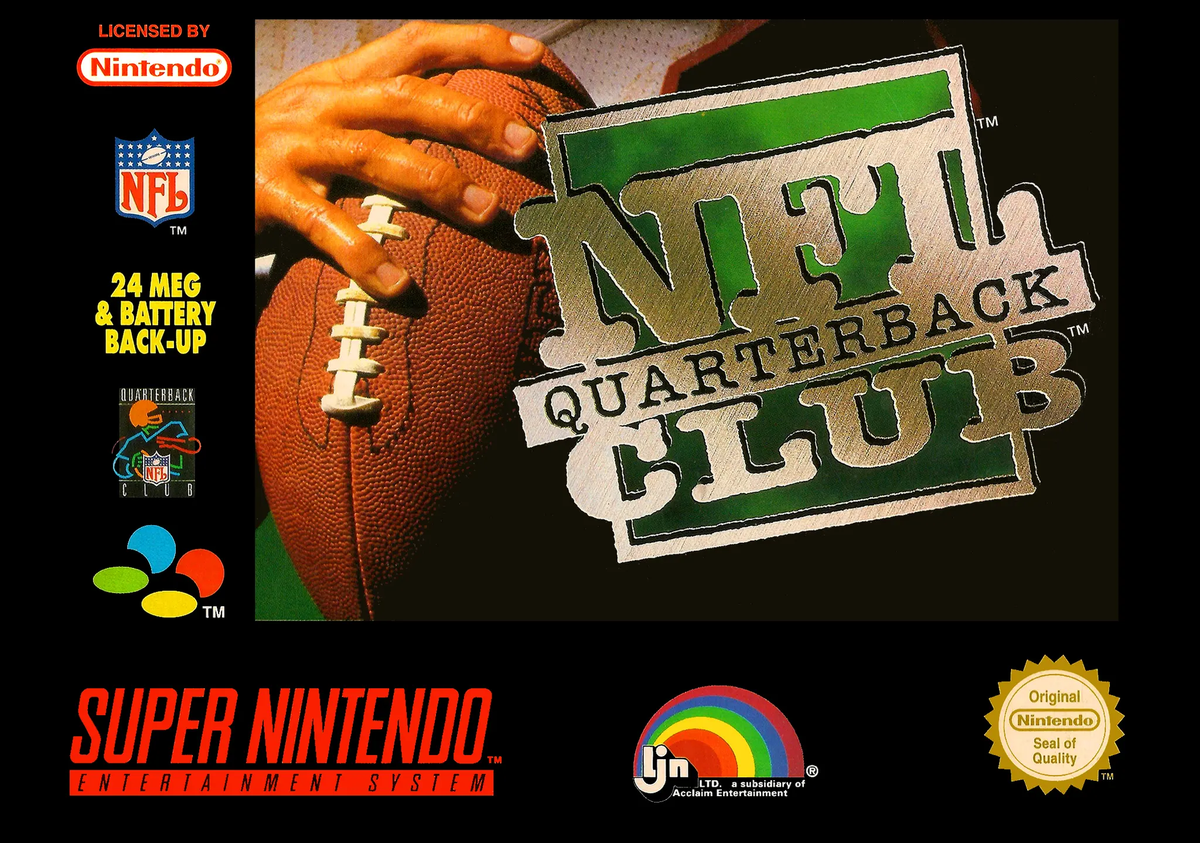 Game | Super Nintendo SNES | NFL Quarterback Club Physical Video Games Game Nintendo