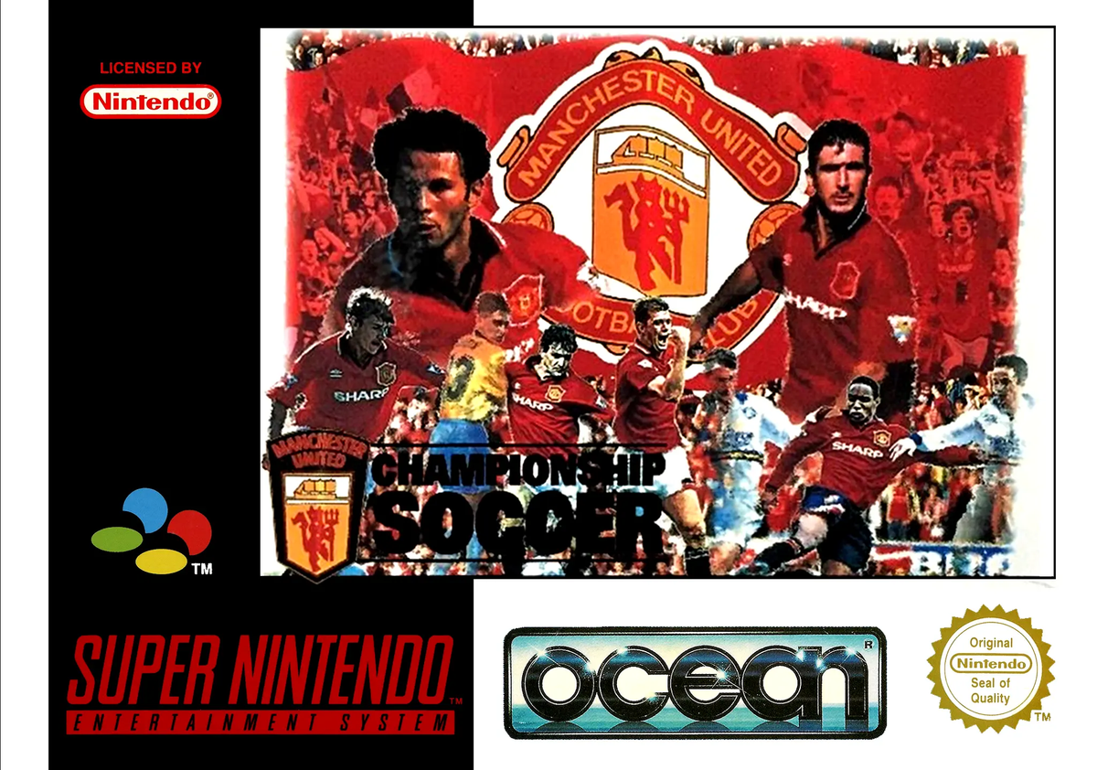 Game | Super Nintendo SNES | Manchester United Championship Soccer Physical Video Games Game Nintendo