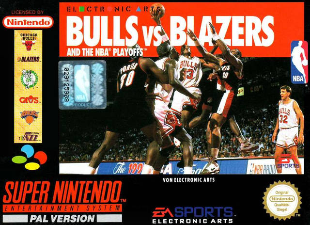 Game | Super Nintendo SNES | Bulls Vs Blazers And The NBA Playoffs