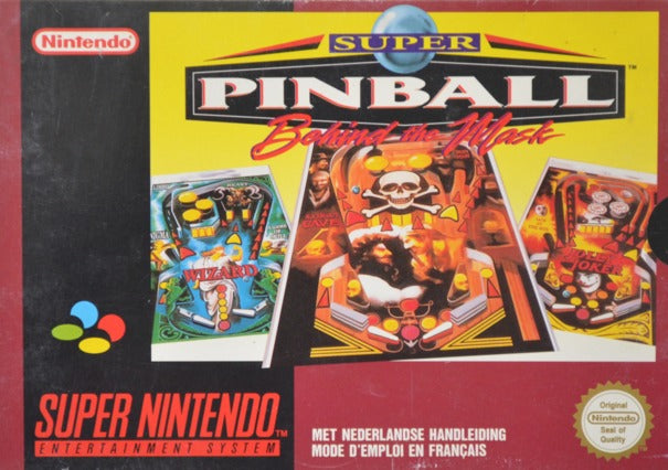 Game | Super Nintendo SNES | Super Pinball Behind The Mask