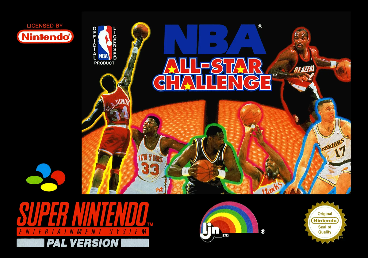 Game | Super Nintendo SNES | NBA All-Star Challenge Physical Video Games Game Nintendo