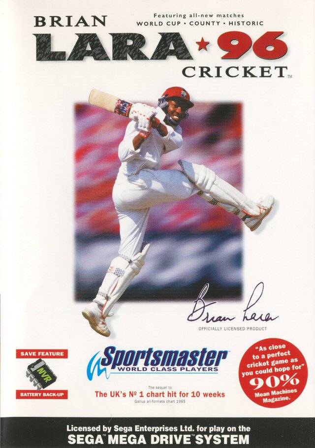 Game | Sega Mega Drive | Brian Lara Cricket 96