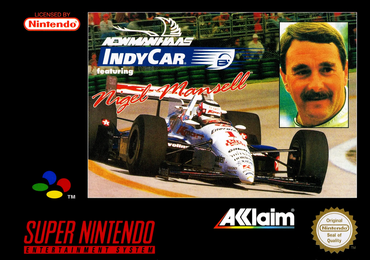 Game | Super Nintendo SNES | Nigel Mansell Indy Car Physical Video Games Game Nintendo