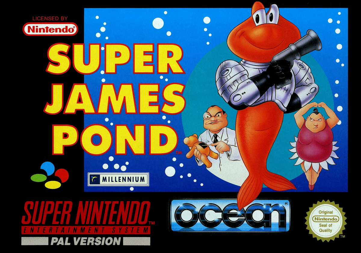 Game | Super Nintendo SNES | Super James Pond Physical Video Games Game Nintendo