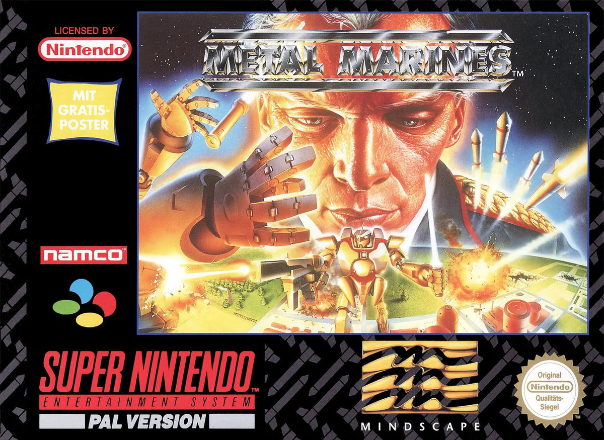 Game | Super Nintendo SNES | Metal Marines Physical Video Games Game Nintendo
