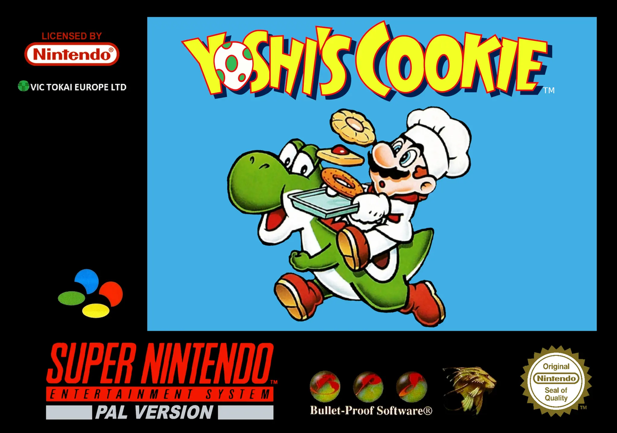 Game | Super Nintendo SNES | Yoshi's Cookie Physical Video Games Game Nintendo